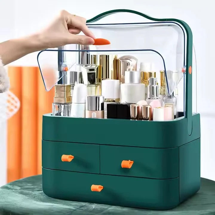Acrylic Double Door Makeup & Cosmetic Organizer