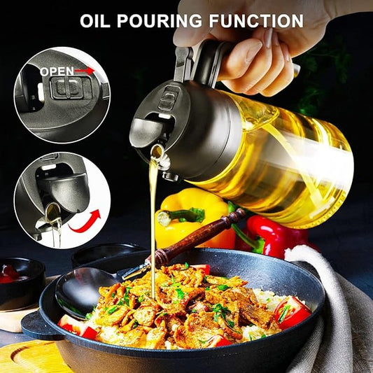 2 in 1 Olive Oil Sprayer and Oil Dispenser