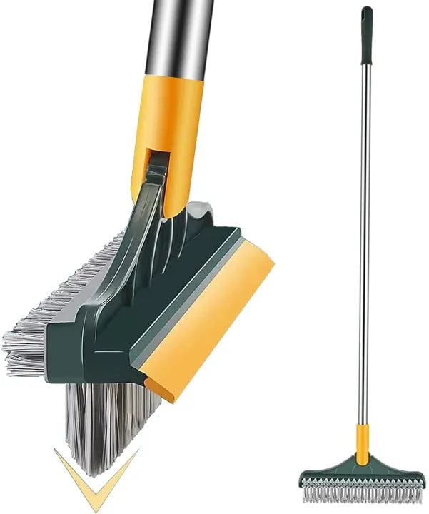 3 in 1 Floor Scrub Brush with Long Handle
