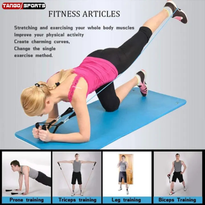 11Pcs Fitness Resistance Bands Set