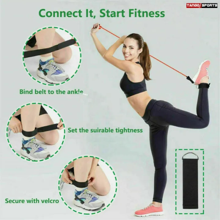 11Pcs Fitness Resistance Bands Set