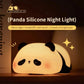 Lazy Silicone Panda Night Light – Tap Control Color-Changing LED Lamp