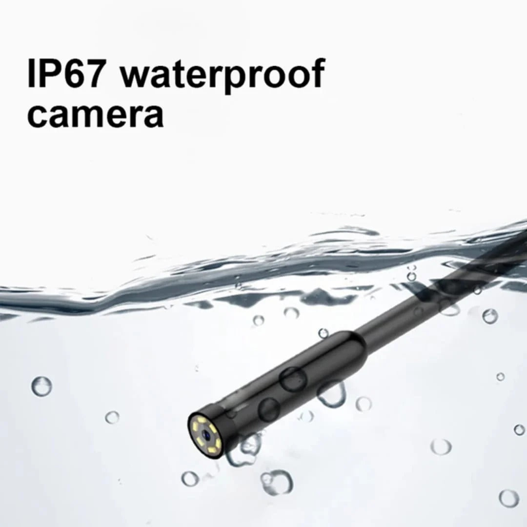 3-in-1 USB Endoscope Inspection Camera – Android, iPhone & PC Compatible | HD Borescope with LED Light