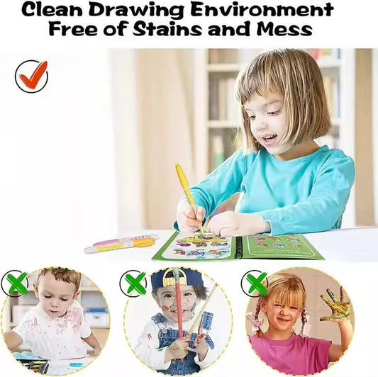 🎨 Magic Water Book Board with Magic Water Pen