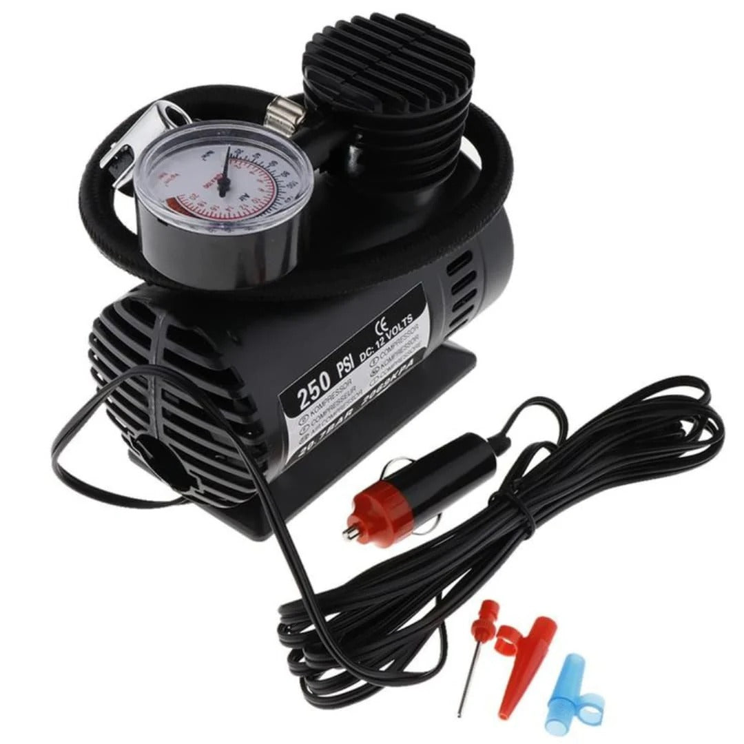 Portable Mini 12V DC Electric Air Compressor – Car Tire Inflator Pump