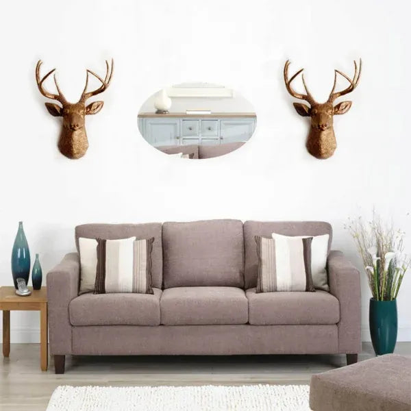 Oval Acrylic Mirror Wall Sticker