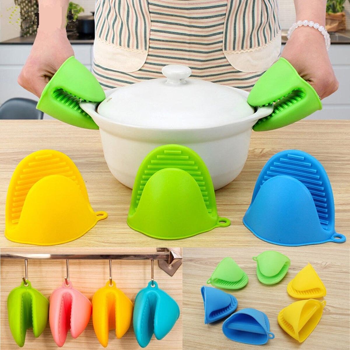 2Pcs Silicone Heat Resistant Gloves