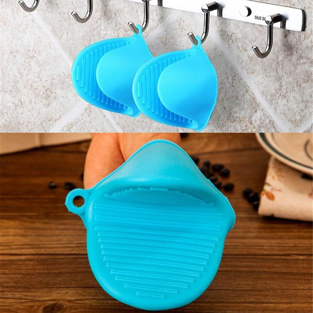 2Pcs Silicone Heat Resistant Gloves