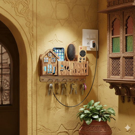 3D Home Decorative Wooden Organizer