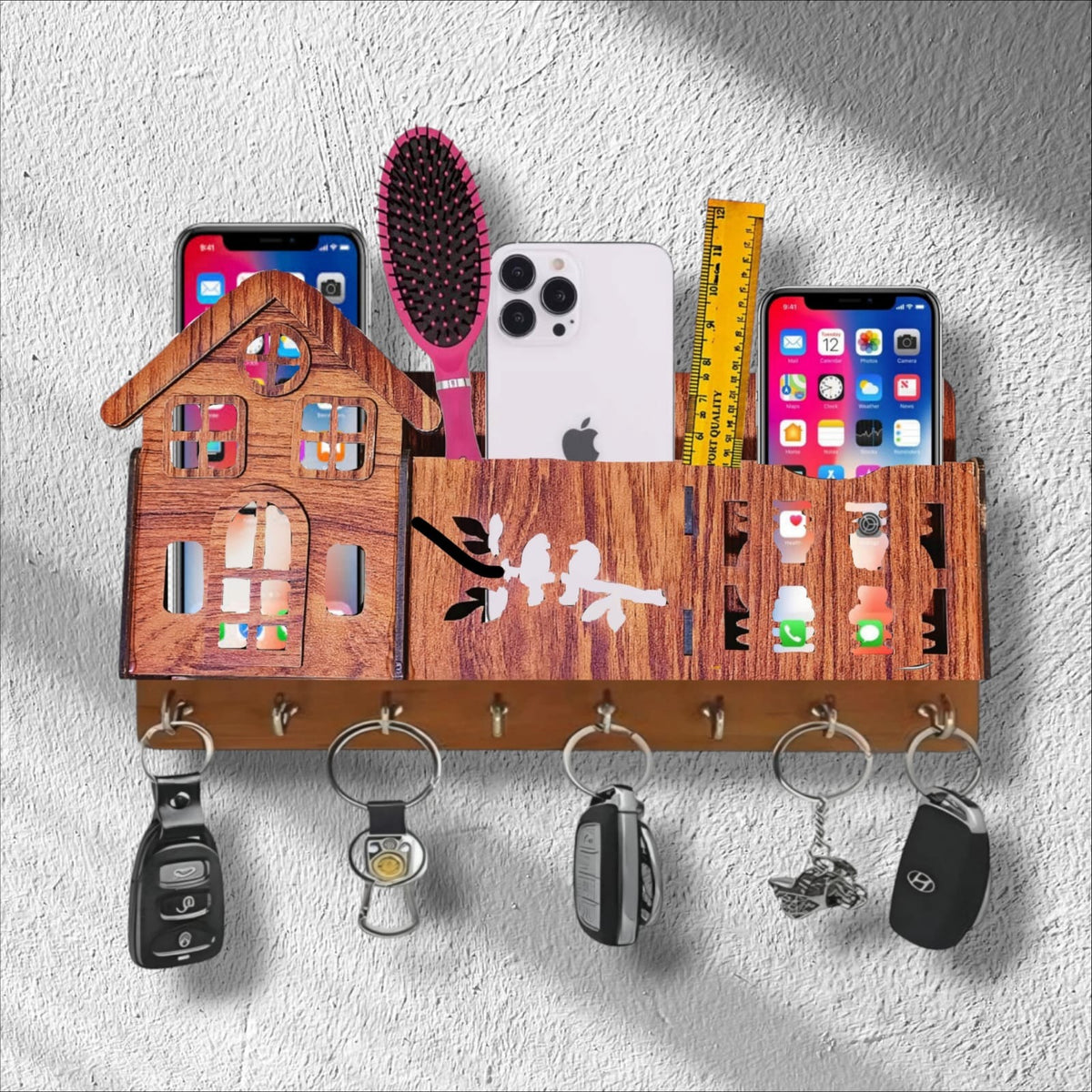 3D Home Decorative Wooden Organizer