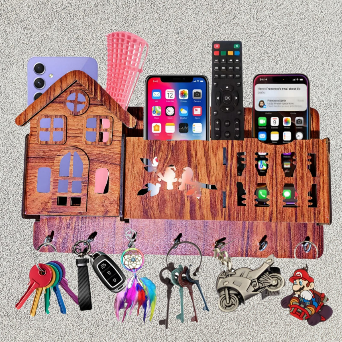 3D Home Decorative Wooden Organizer