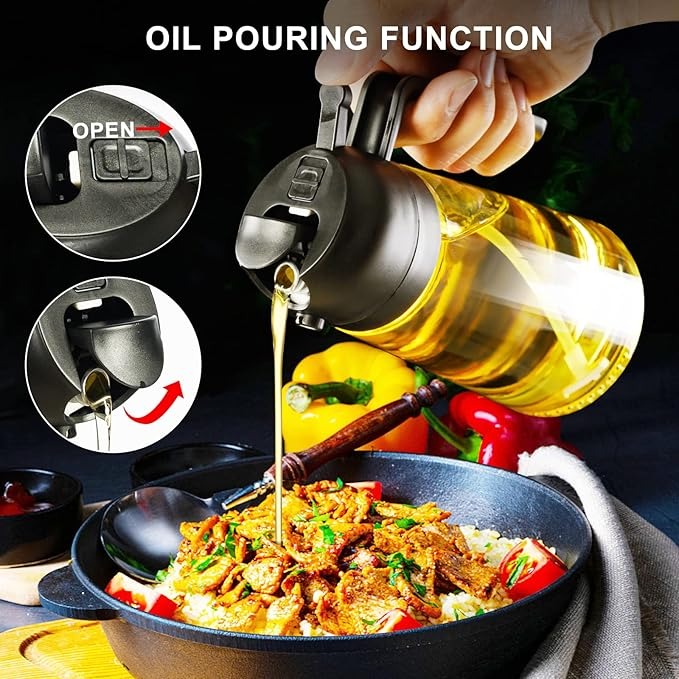 2 in 1 Olive Oil Sprayer and Oil Dispenser