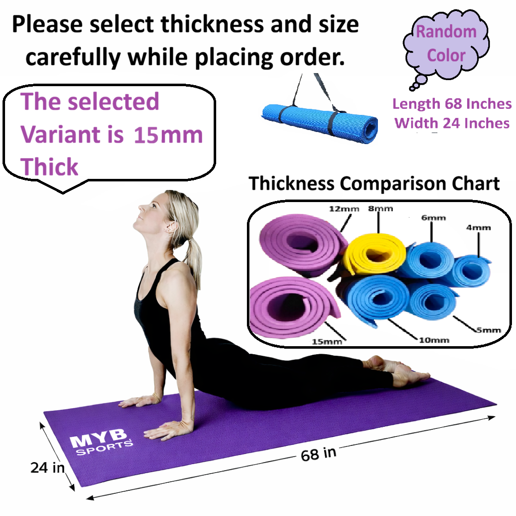 4mm Anti Slip Yoga Mat for Women and Men